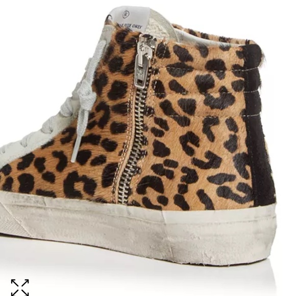 Golden goose leopard blue stripe sneaker! Only worn a few times! - Picture 9 of 9